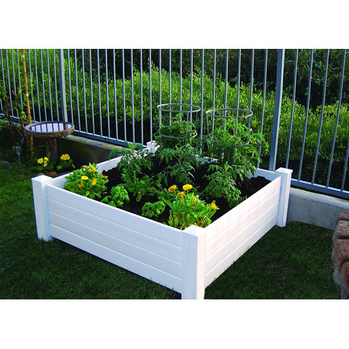 Good Ideas 4 ft x 4 ft Highdensity Polyethylene Raised Garden Bed